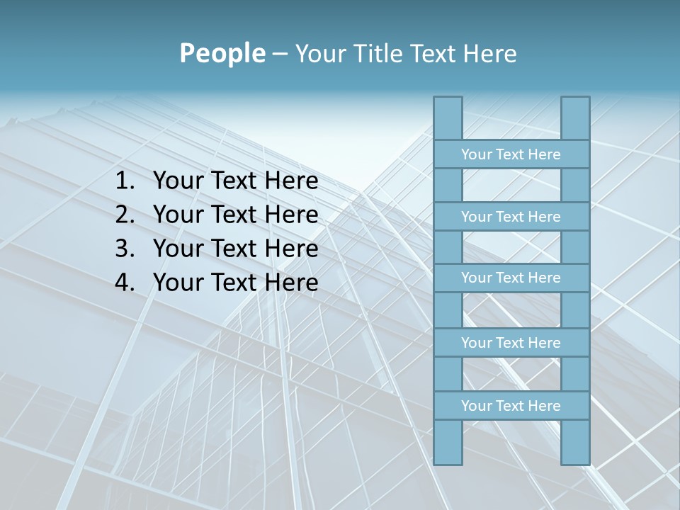 Workplace Economy Tall PowerPoint Template