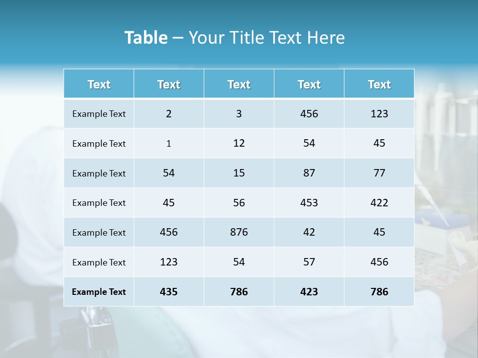 A Woman In White Lab Coat Working On A Machine PowerPoint Template