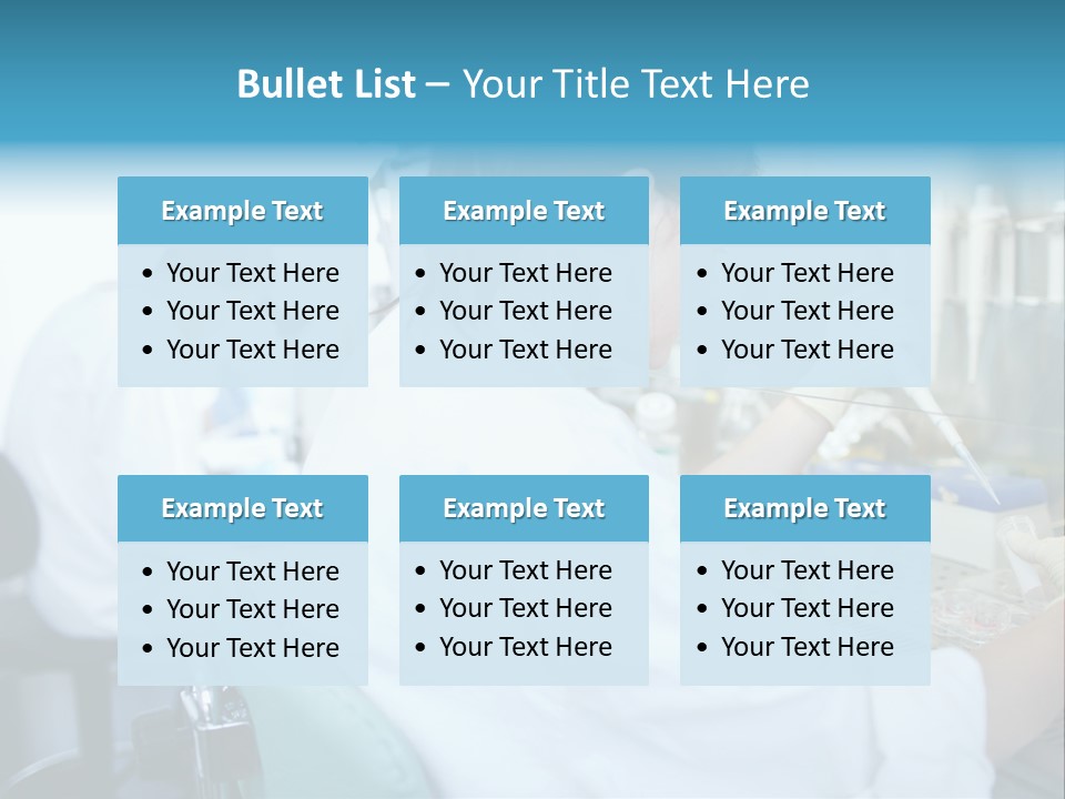 A Woman In White Lab Coat Working On A Machine PowerPoint Template
