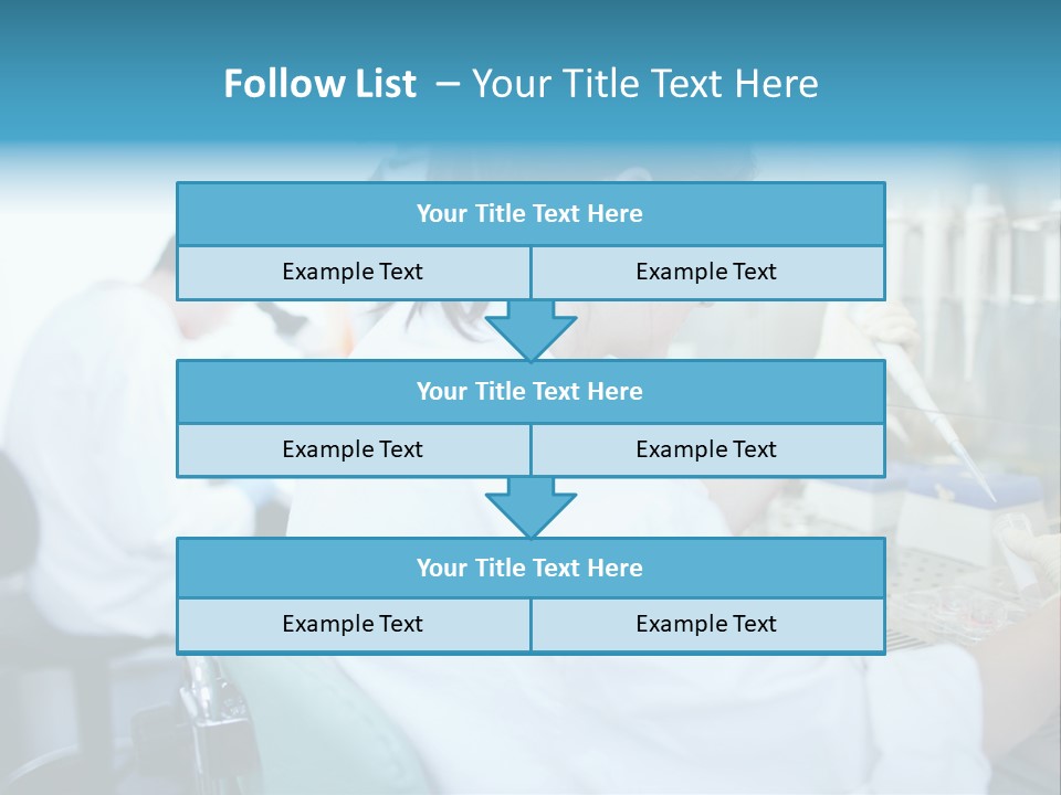 A Woman In White Lab Coat Working On A Machine PowerPoint Template