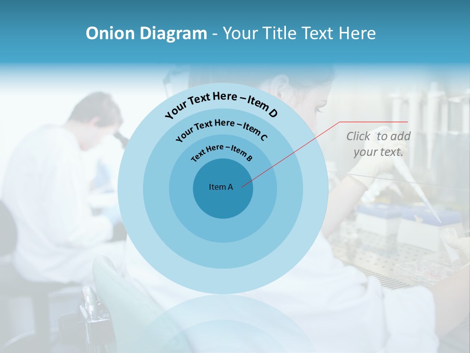 A Woman In White Lab Coat Working On A Machine PowerPoint Template