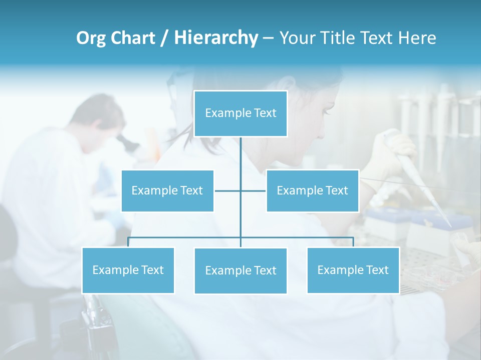 A Woman In White Lab Coat Working On A Machine PowerPoint Template