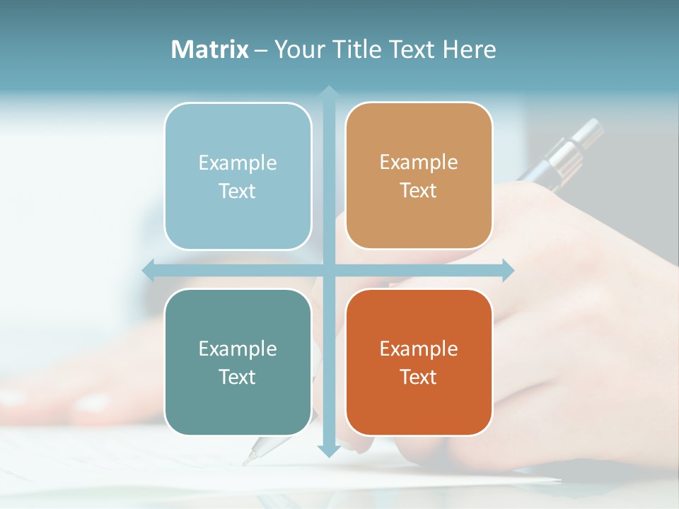 Hand Business Closeup PowerPoint Template