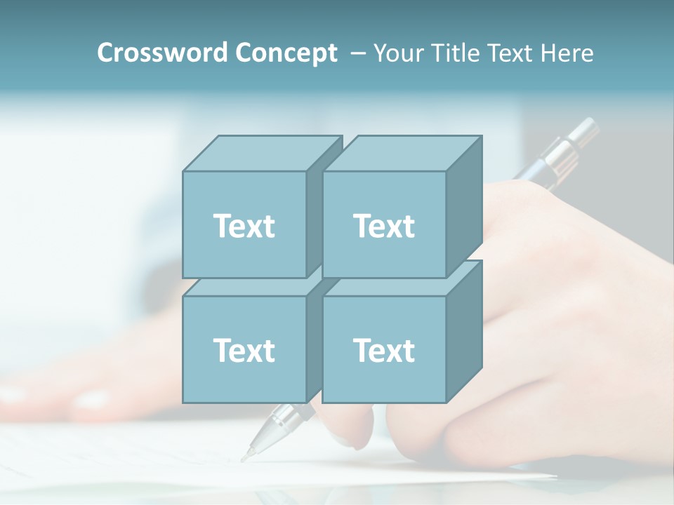 Hand Business Closeup PowerPoint Template