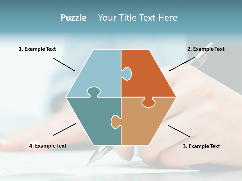 Hand Business Closeup PowerPoint Template