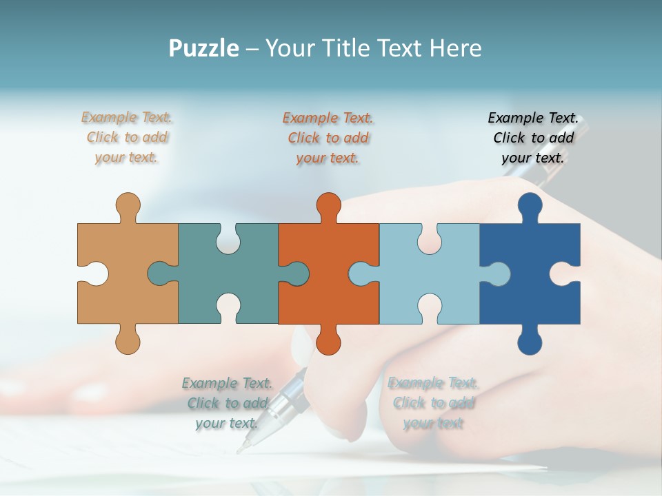 Hand Business Closeup PowerPoint Template