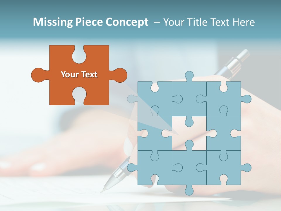 Hand Business Closeup PowerPoint Template