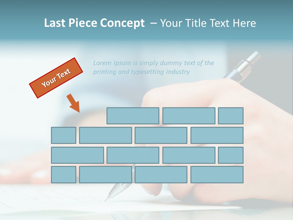 Hand Business Closeup PowerPoint Template