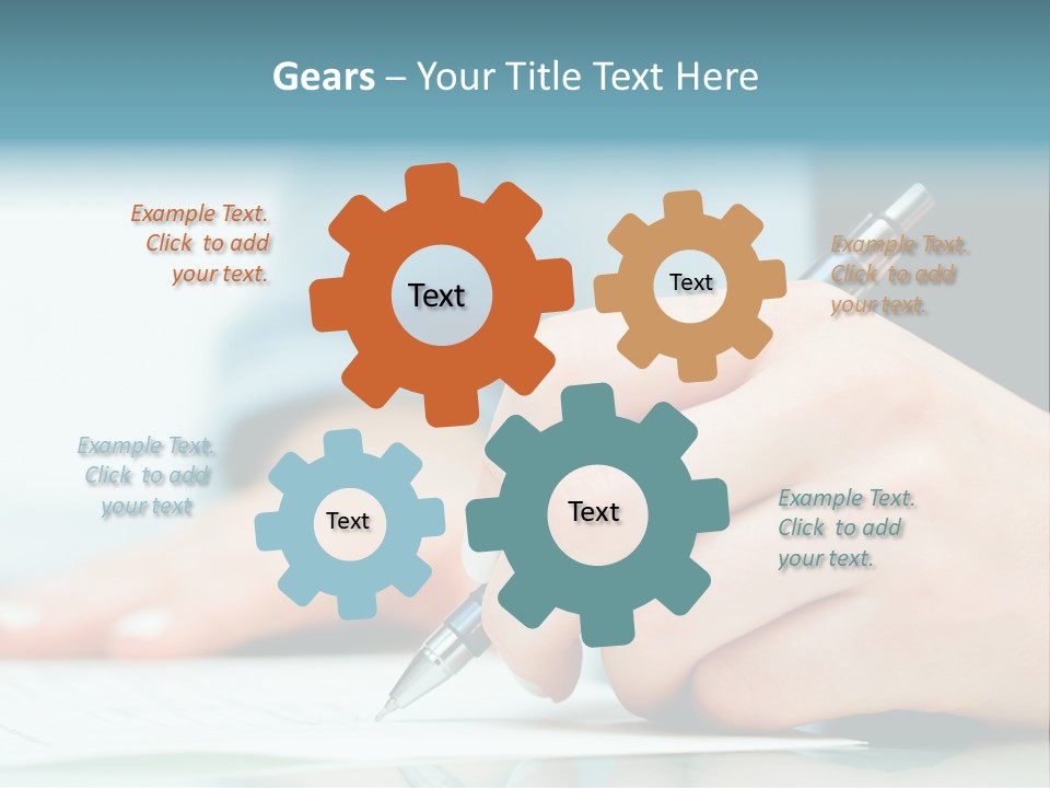 Hand Business Closeup PowerPoint Template