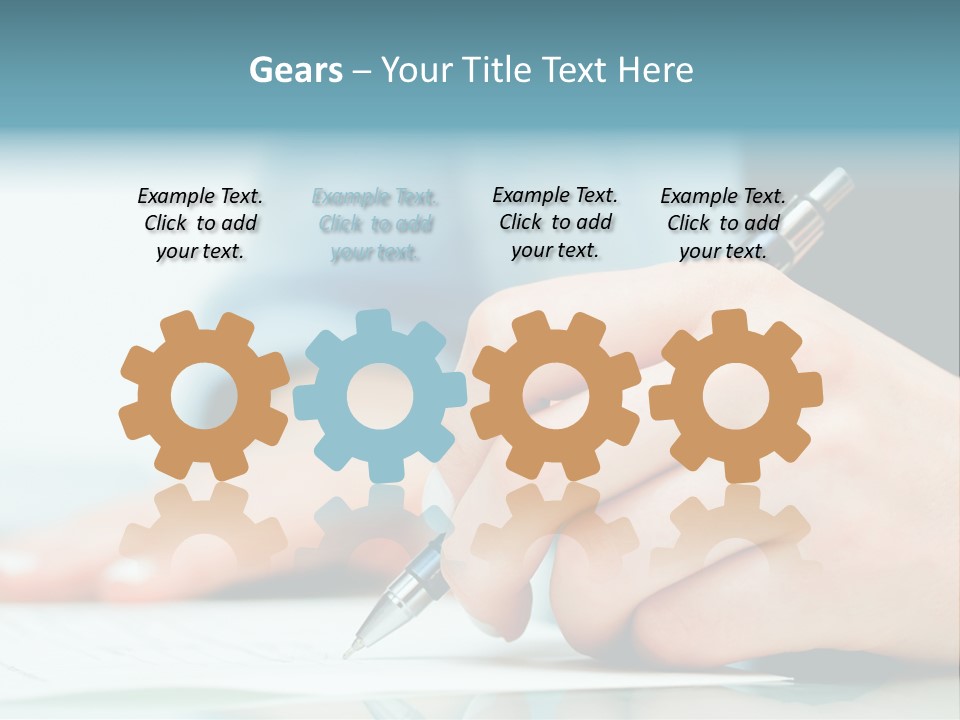 Hand Business Closeup PowerPoint Template