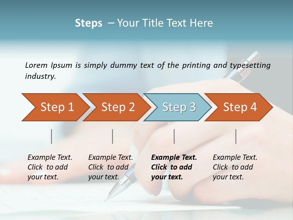 Hand Business Closeup PowerPoint Template