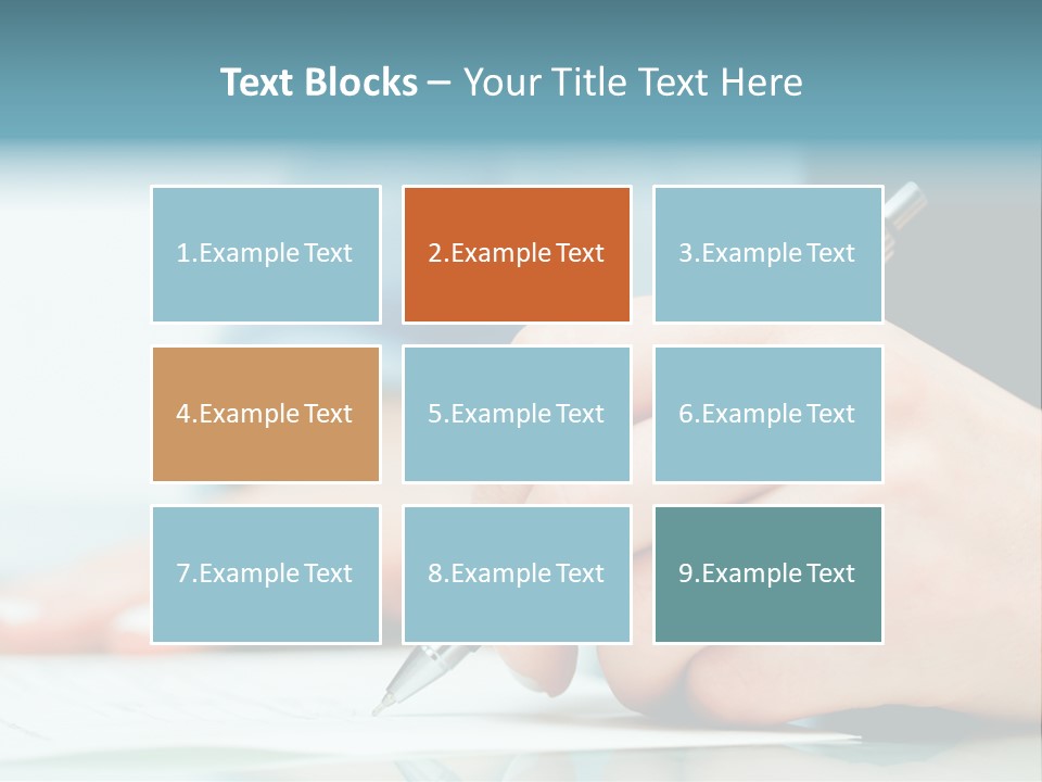 Hand Business Closeup PowerPoint Template