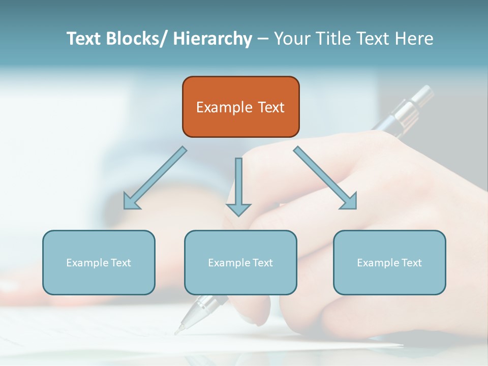Hand Business Closeup PowerPoint Template