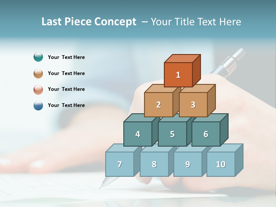 Hand Business Closeup PowerPoint Template