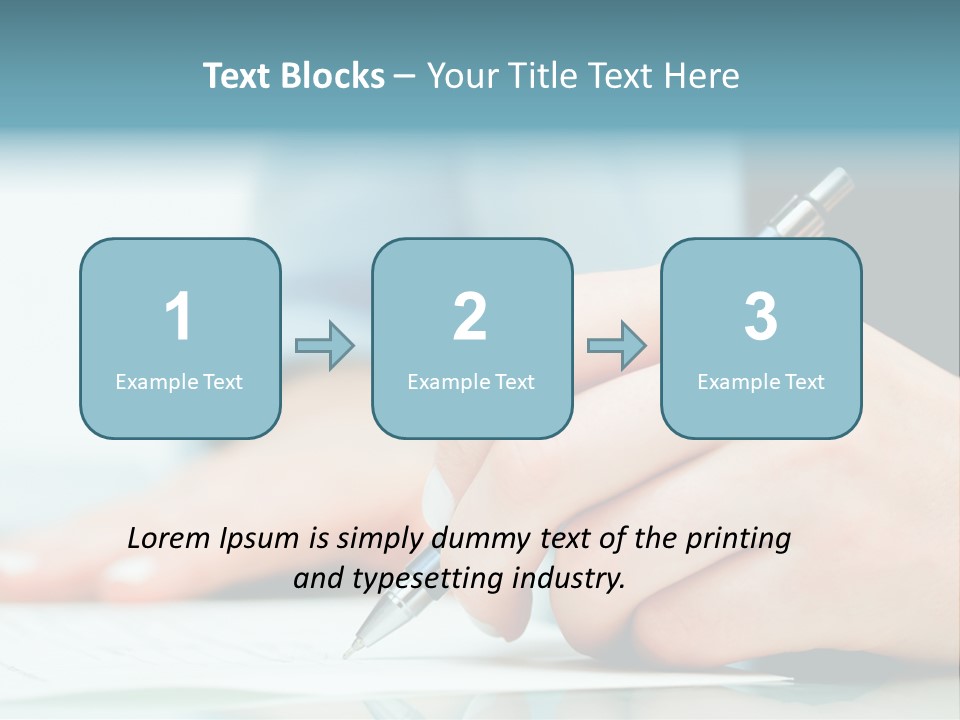Hand Business Closeup PowerPoint Template