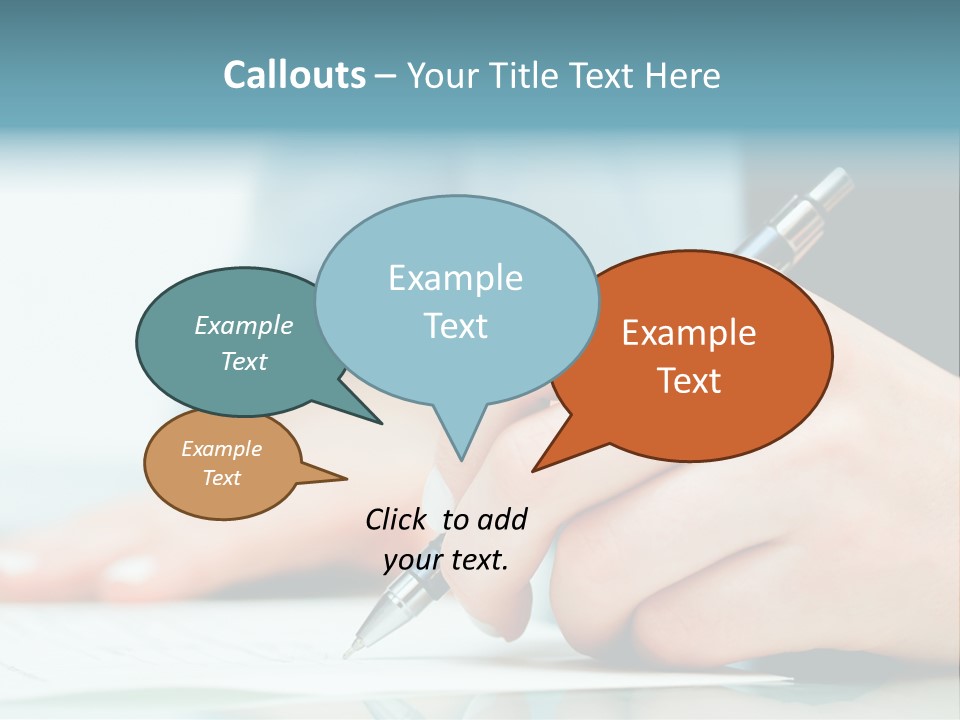 Hand Business Closeup PowerPoint Template