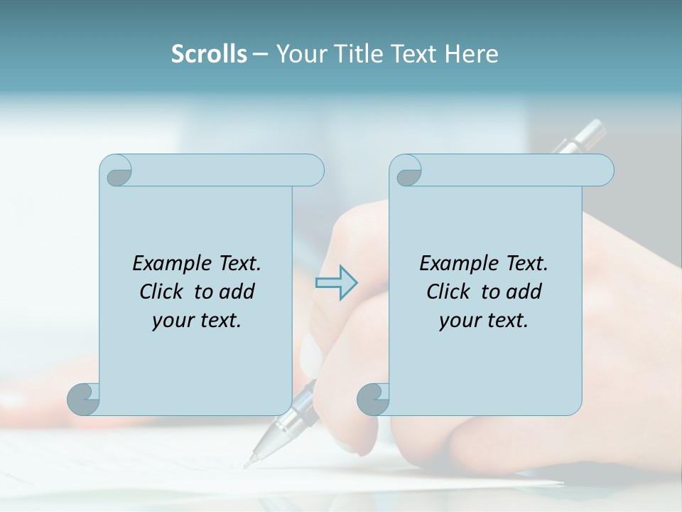 Hand Business Closeup PowerPoint Template
