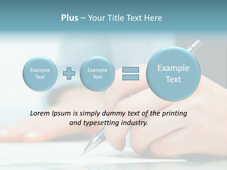 Hand Business Closeup PowerPoint Template