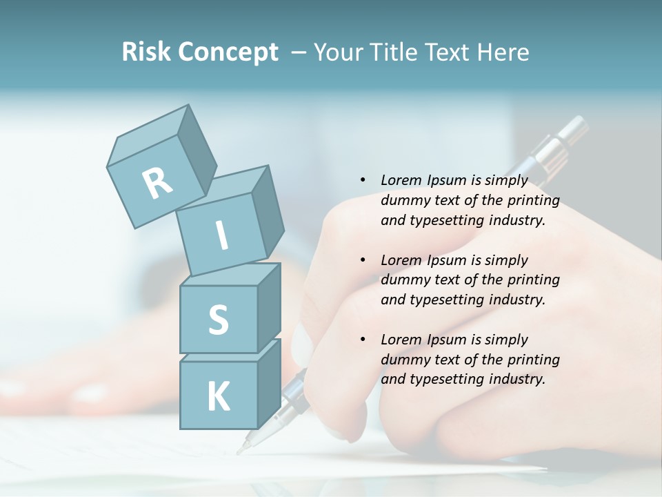 Hand Business Closeup PowerPoint Template