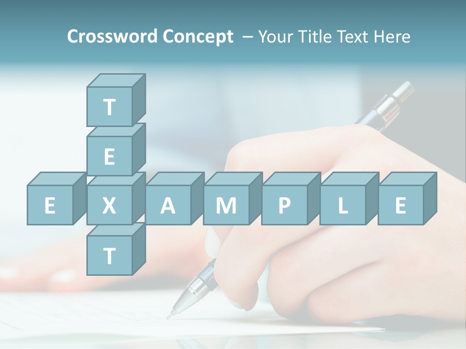 Hand Business Closeup PowerPoint Template