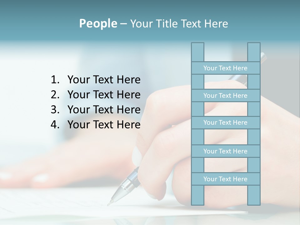 Hand Business Closeup PowerPoint Template