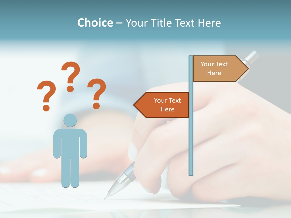 Hand Business Closeup PowerPoint Template