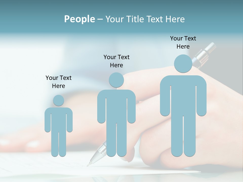 Hand Business Closeup PowerPoint Template