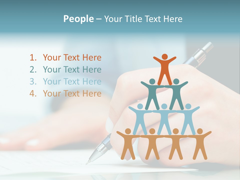 Hand Business Closeup PowerPoint Template