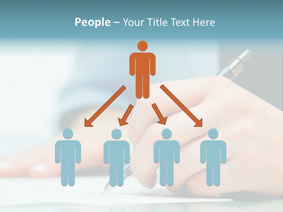 Hand Business Closeup PowerPoint Template