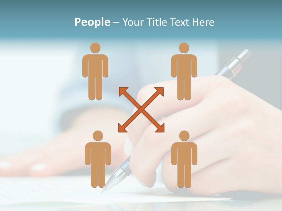 Hand Business Closeup PowerPoint Template