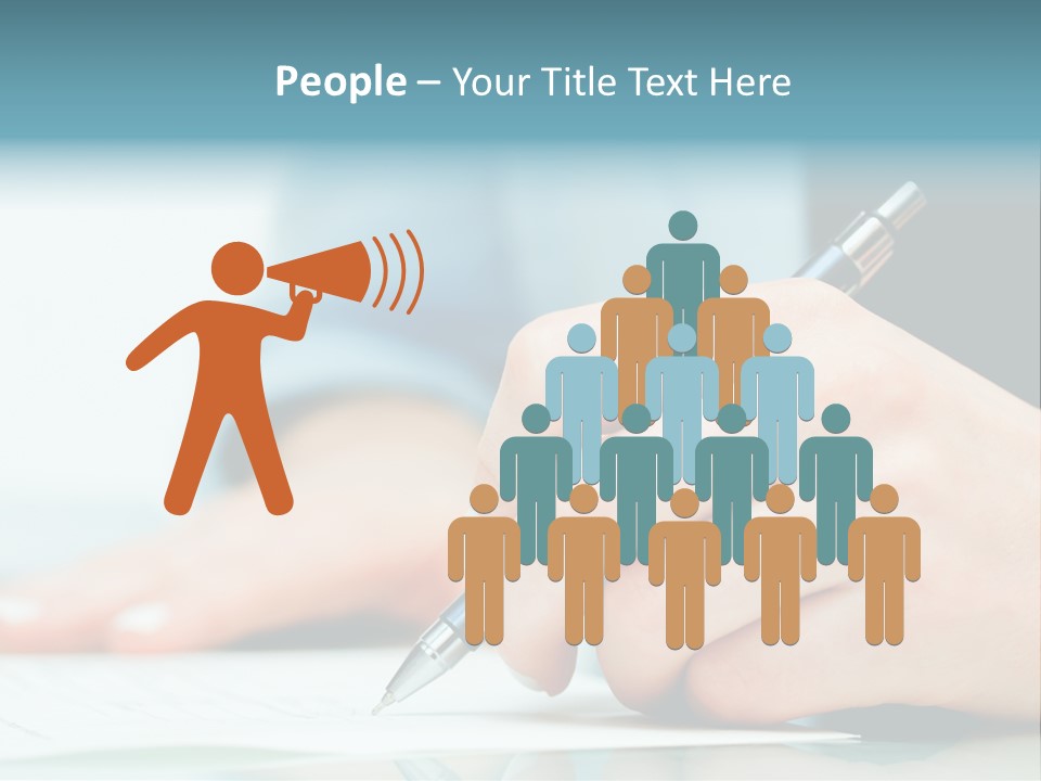 Hand Business Closeup PowerPoint Template