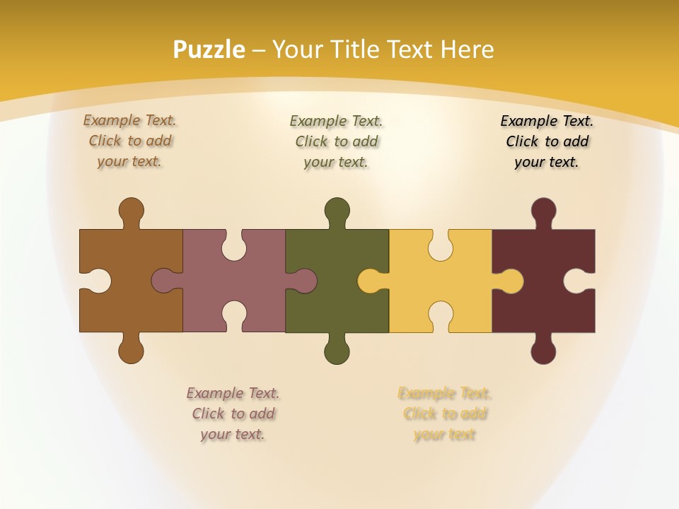 Cutout Anniversary Festive PowerPoint Template