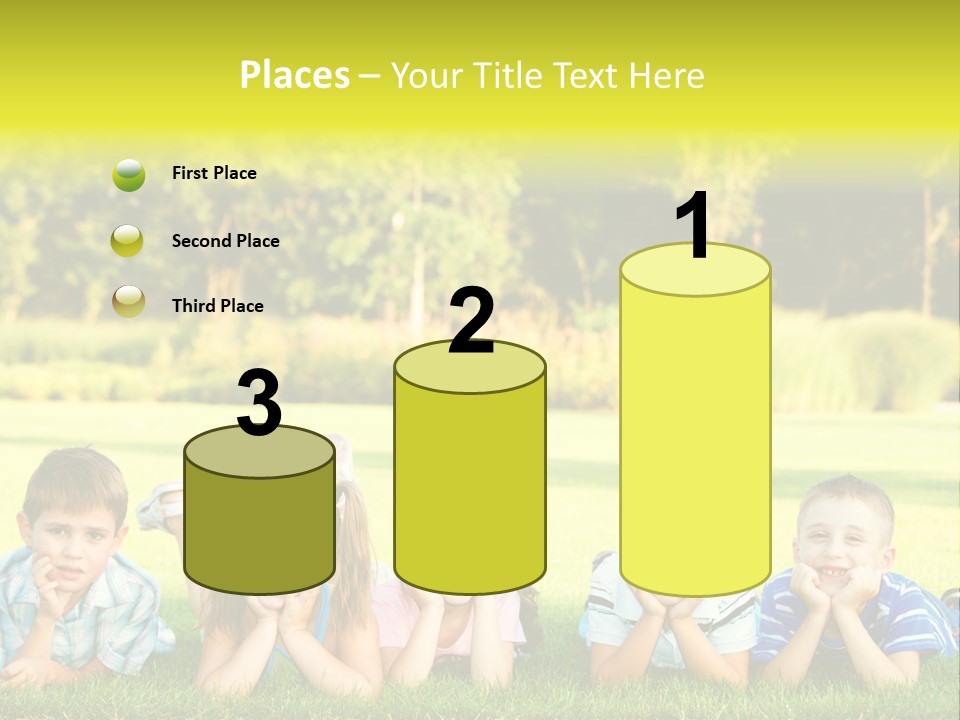 Outside Attractive Grass PowerPoint Template