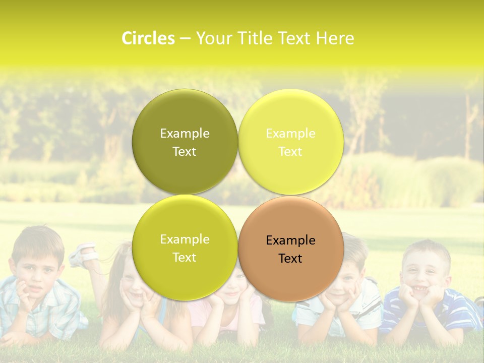 Outside Attractive Grass PowerPoint Template
