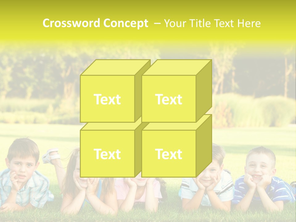 Outside Attractive Grass PowerPoint Template