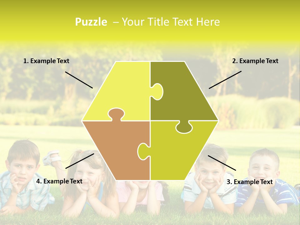 Outside Attractive Grass PowerPoint Template