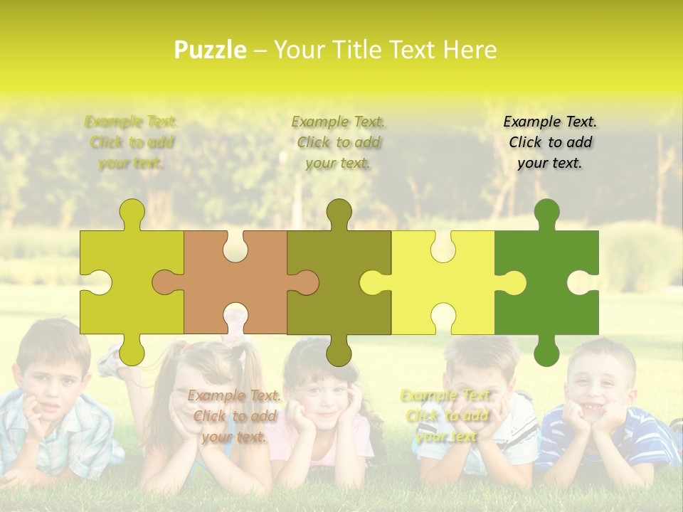 Outside Attractive Grass PowerPoint Template