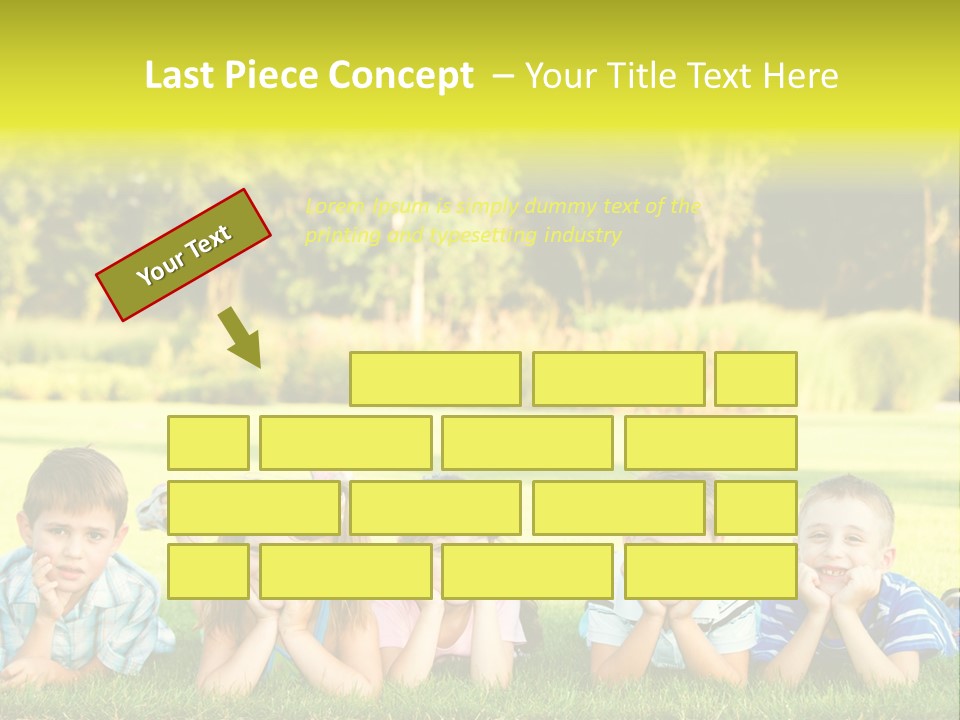 Outside Attractive Grass PowerPoint Template