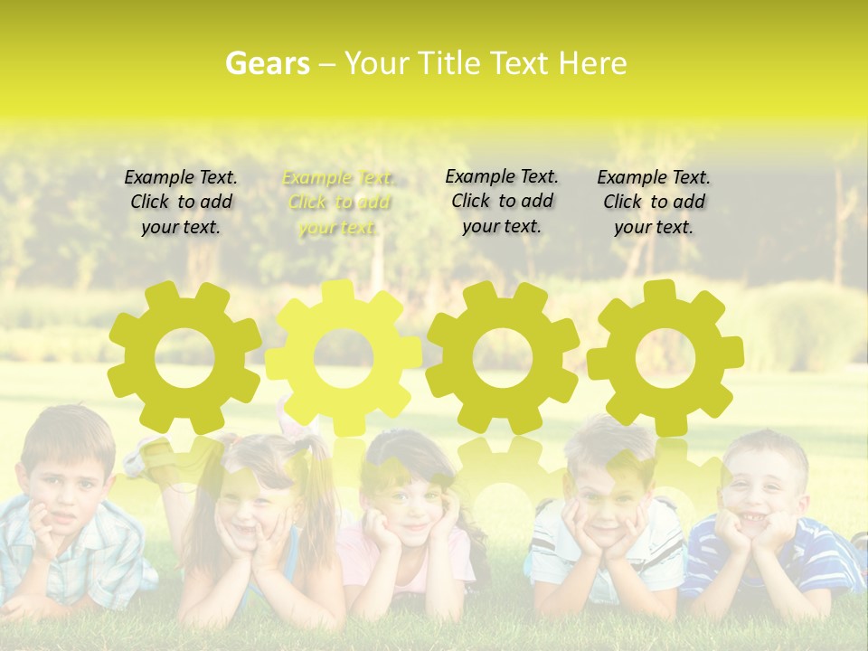 Outside Attractive Grass PowerPoint Template