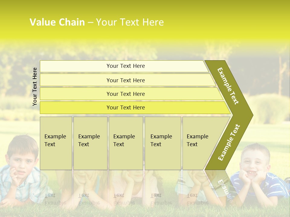 Outside Attractive Grass PowerPoint Template
