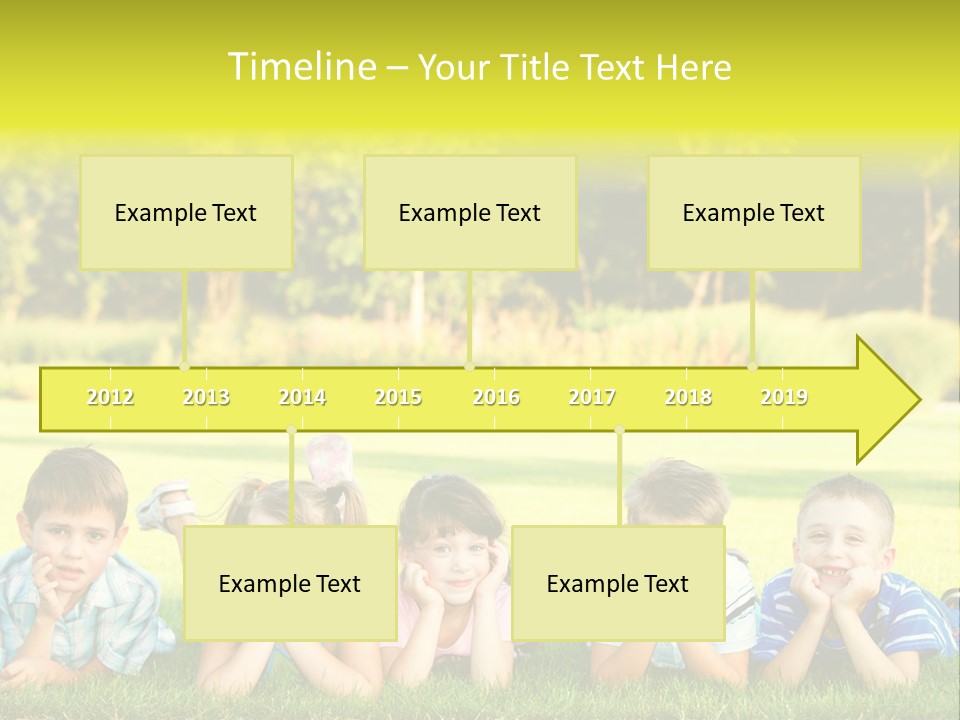 Outside Attractive Grass PowerPoint Template