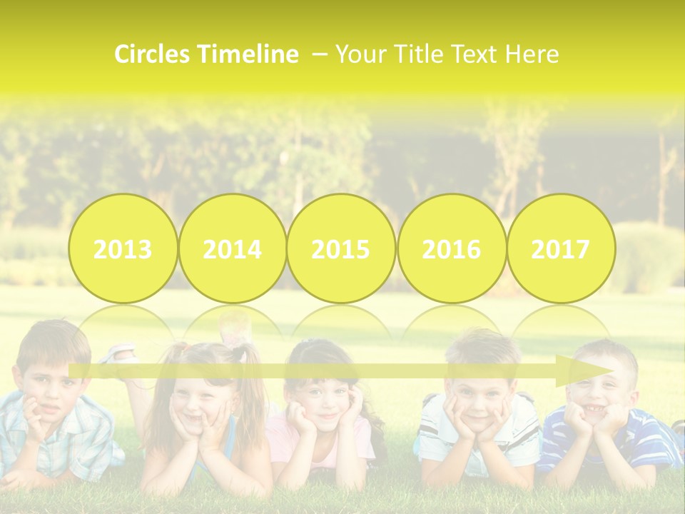 Outside Attractive Grass PowerPoint Template