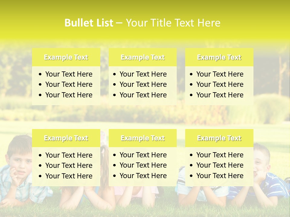 Outside Attractive Grass PowerPoint Template