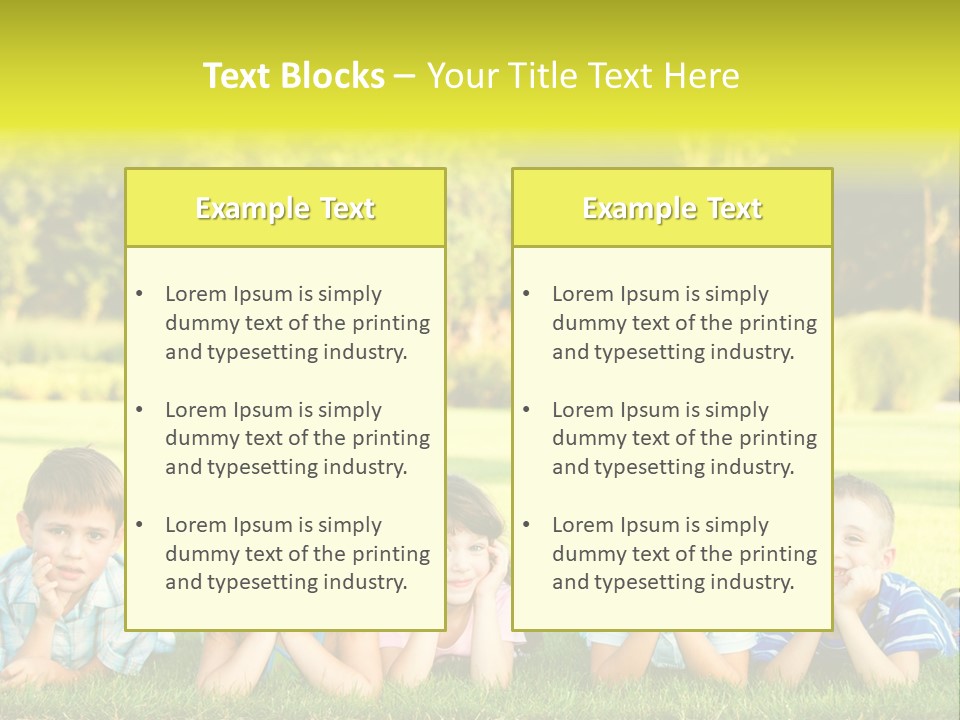 Outside Attractive Grass PowerPoint Template