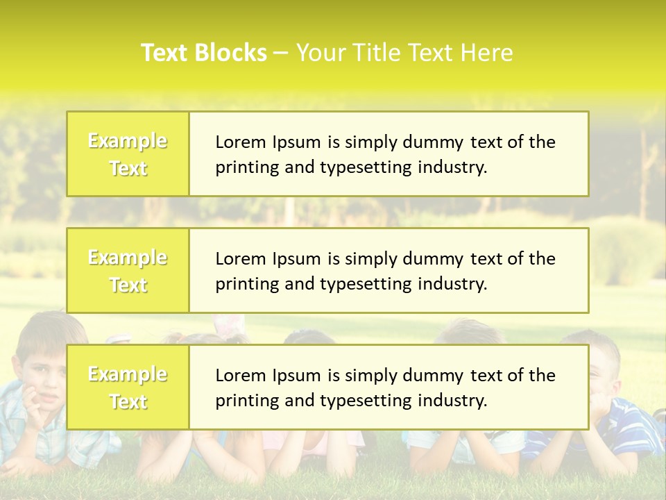 Outside Attractive Grass PowerPoint Template