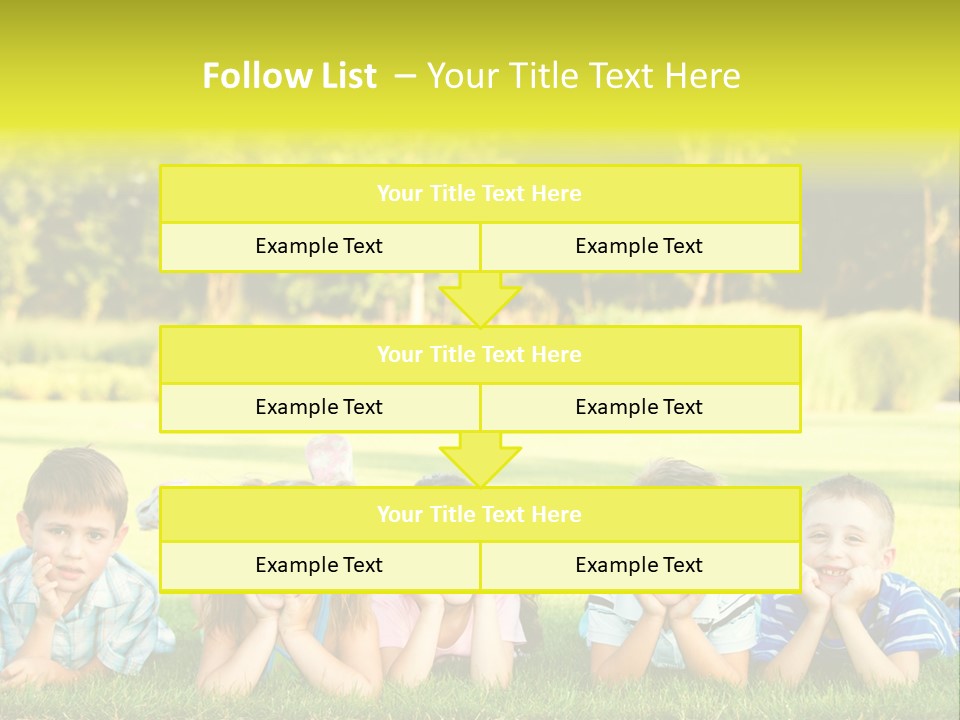 Outside Attractive Grass PowerPoint Template