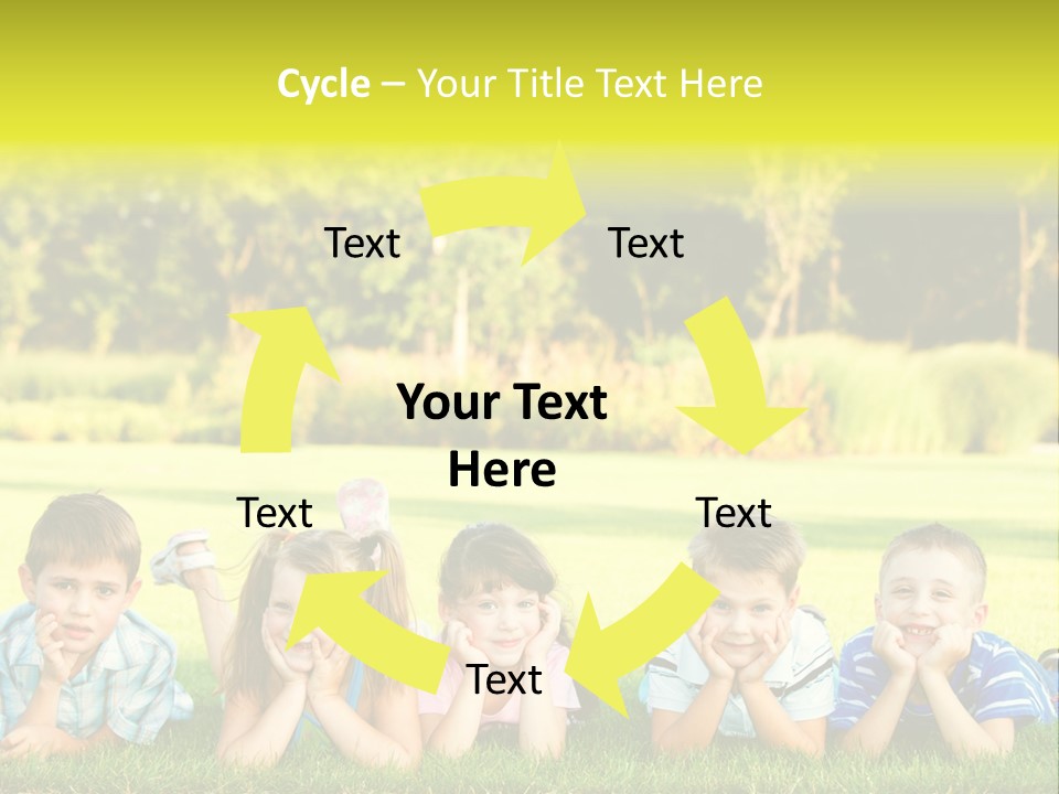 Outside Attractive Grass PowerPoint Template