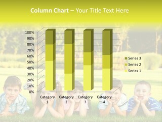 Outside Attractive Grass PowerPoint Template