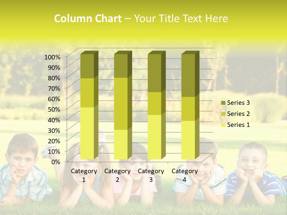 Outside Attractive Grass PowerPoint Template