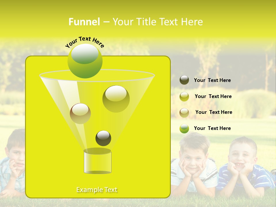 Outside Attractive Grass PowerPoint Template